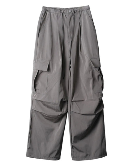 Drawstring Wide Leg Pants - Trendsi