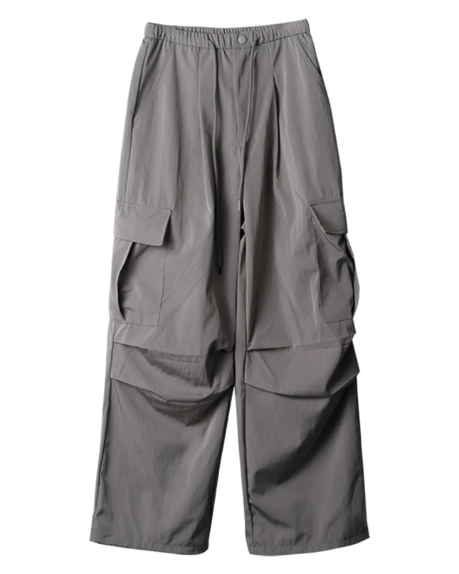 Drawstring Wide Leg Pants - Trendsi