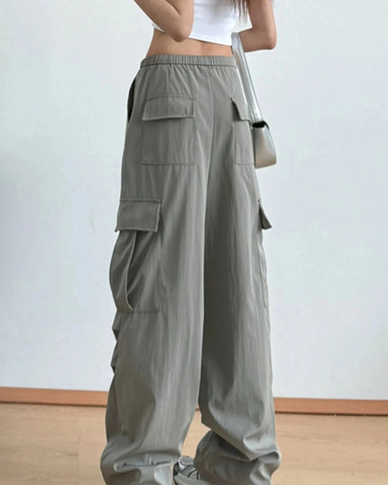 Drawstring Wide Leg Pants - Trendsi