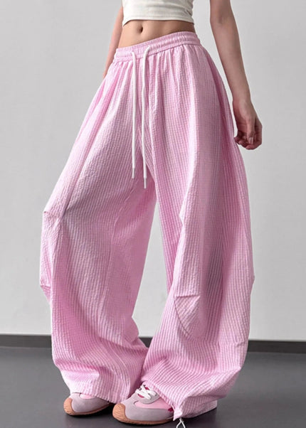 Drawstring Wide Leg Pants - Trendsi