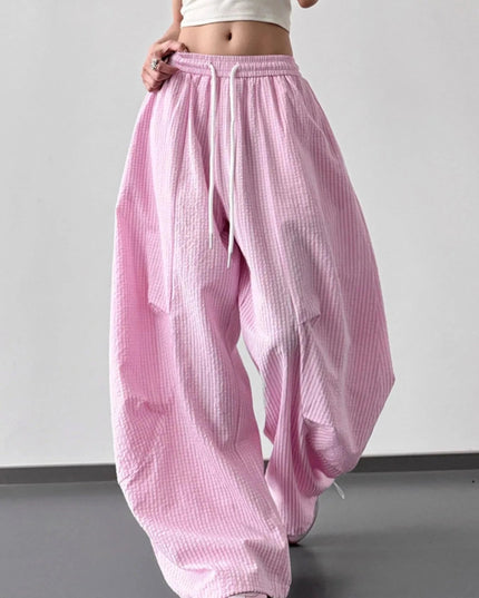 Drawstring Wide Leg Pants - Trendsi