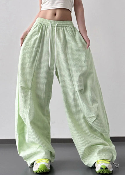 Drawstring Wide Leg Pants - Trendsi