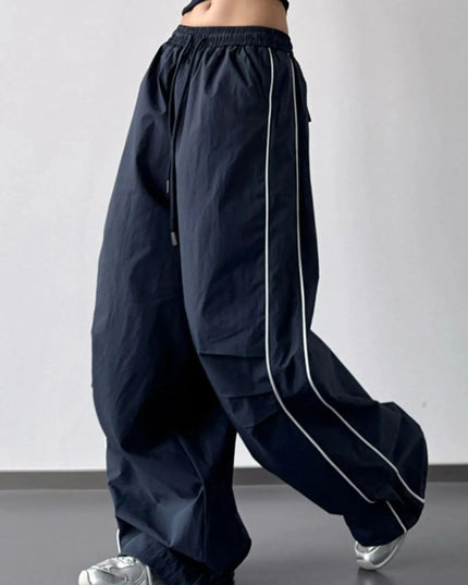 Drawstring Wide Leg Pants - Trendsi