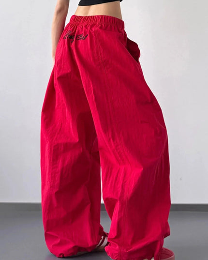 Drawstring Wide Leg Pants - Trendsi