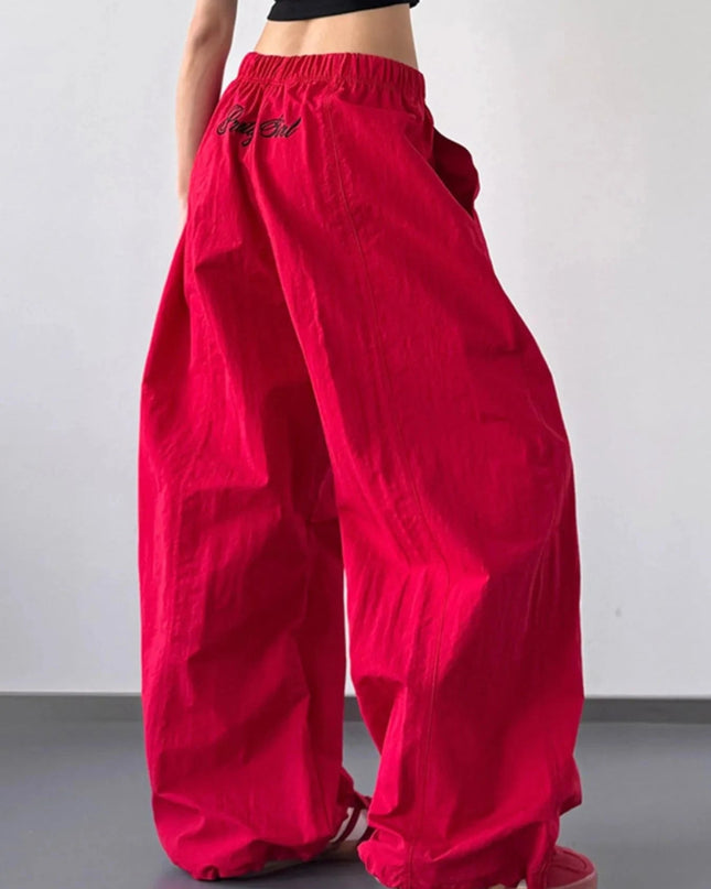 Drawstring Wide Leg Pants - Trendsi