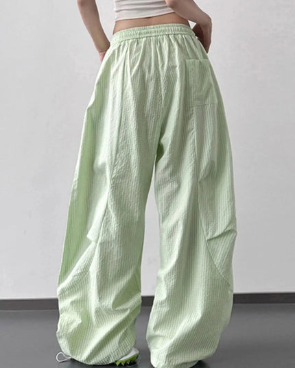 Drawstring Wide Leg Pants - Trendsi