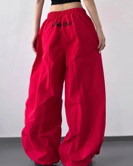 Drawstring Wide Leg Pants - Trendsi