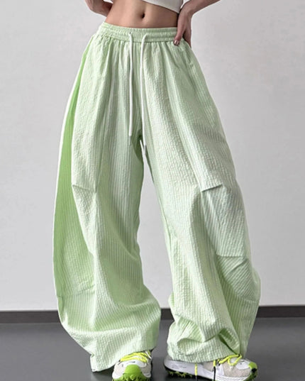 Drawstring Wide Leg Pants - Trendsi