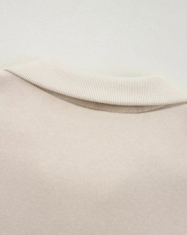 Drop Shoulder Zip Up Jacket and Drawstring Pants Active 2pcs Set - Trendsi