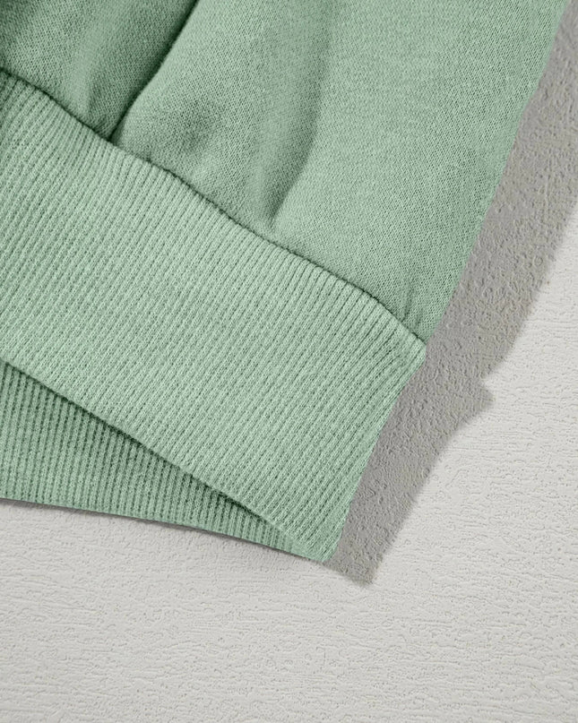 Drop Shoulder Zip Up Jacket and Drawstring Pants Active 2pcs Set - Trendsi