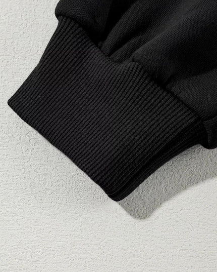 Drop Shoulder Zip Up Jacket and Drawstring Pants Active 2pcs Set - Trendsi