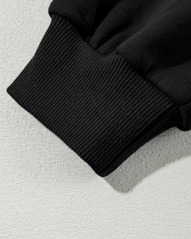 Drop Shoulder Zip Up Jacket and Drawstring Pants Active 2pcs Set - Trendsi