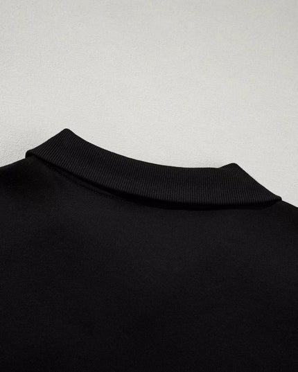 Drop Shoulder Zip Up Jacket and Drawstring Pants Active 2pcs Set - Trendsi