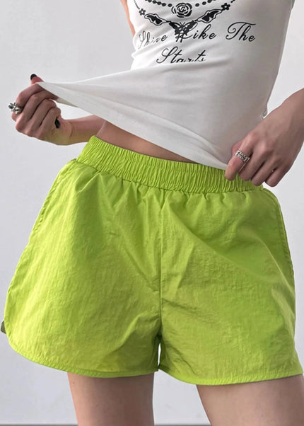 Elastic Waist Active Shorts - Trendsi