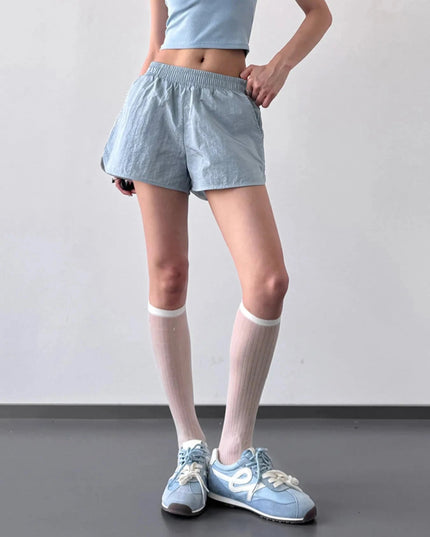 Elastic Waist Active Shorts - Trendsi