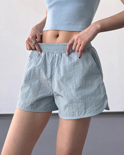Elastic Waist Active Shorts - Trendsi