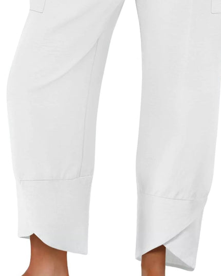 Elastic Waist Pants - Trendsi