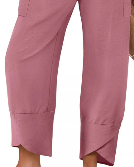 Elastic Waist Pants - Trendsi
