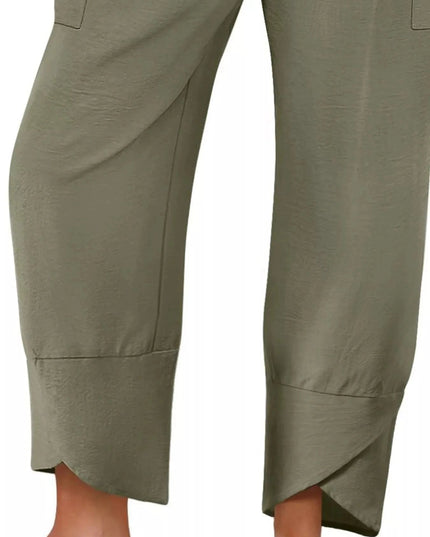 Elastic Waist Pants - Trendsi