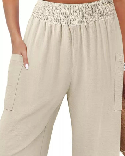 Elastic Waist Pants - Trendsi