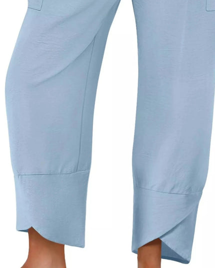 Elastic Waist Pants - Trendsi