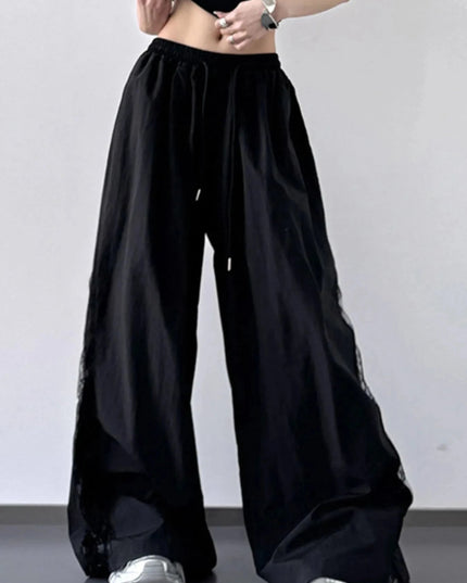 Elastic Waist Wide - Leg Pants - Trendsi