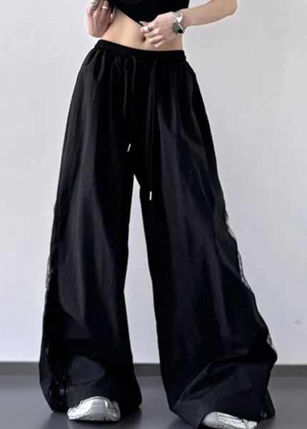 Elastic Waist Wide - Leg Pants - Trendsi