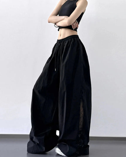 Elastic Waist Wide - Leg Pants - Trendsi