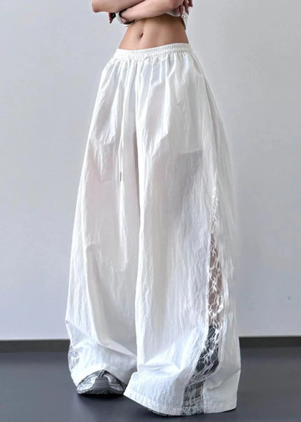 Elastic Waist Wide - Leg Pants - Trendsi