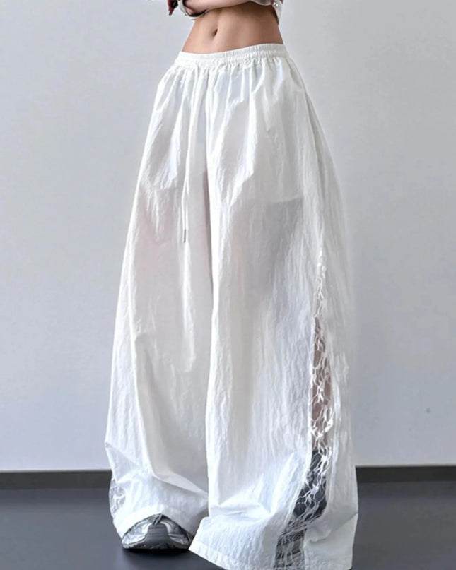 Elastic Waist Wide - Leg Pants - Trendsi