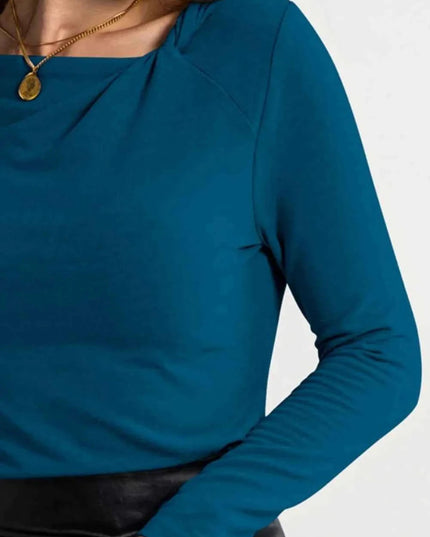 FAM - FAM Twisted Long Sleeve T-Shirt - Trendsi