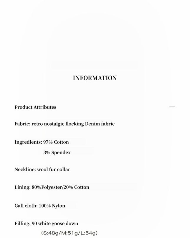 Fireladyfur Detachable Wool Lapel Goose Down Parka"Windbreaker and Winter" - Parka - Firelady Fur