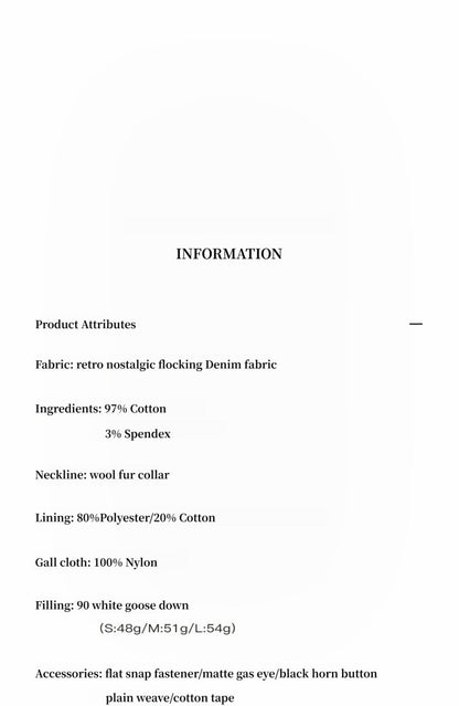 Detachable Goose Down Parka