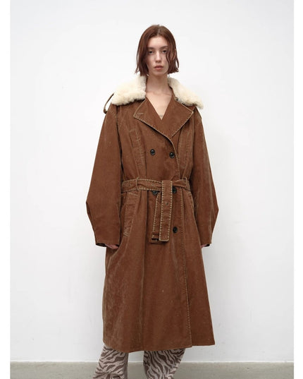 Fireladyfur Detachable Wool Lapel Goose Down Parka"Windbreaker and Winter" - Parka - Firelady Fur