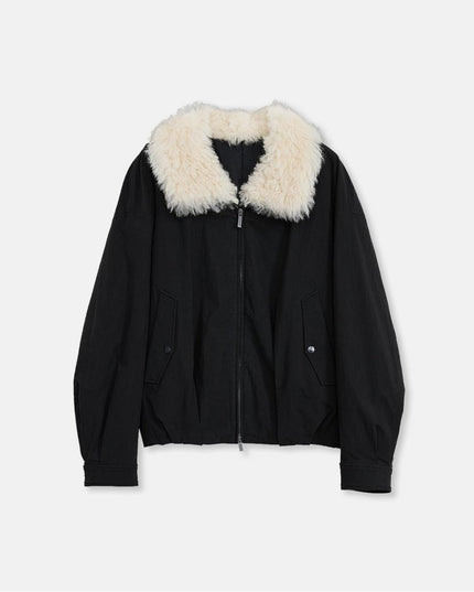 Fireladyfur Short Parka with Detachable Tuscan Fur Collar"Mariette" - parka - Firelady Fur