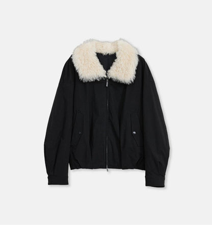 Fireladyfur Short Parka with Detachable Tuscan Fur Collar"Mariette" - parka - Firelady Fur