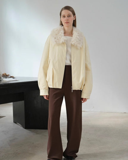 Fireladyfur Short Parka with Detachable Tuscan Fur Collar"Mariette" - parka - Firelady Fur