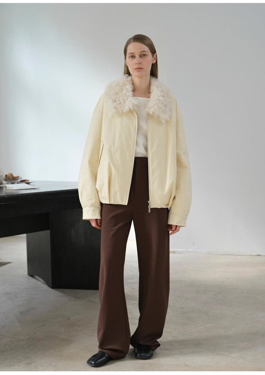 Fireladyfur Short Parka with Detachable Tuscan Fur Collar"Mariette" - parka - Firelady Fur