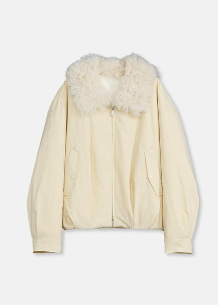 Fireladyfur Short Parka with Detachable Tuscan Fur Collar