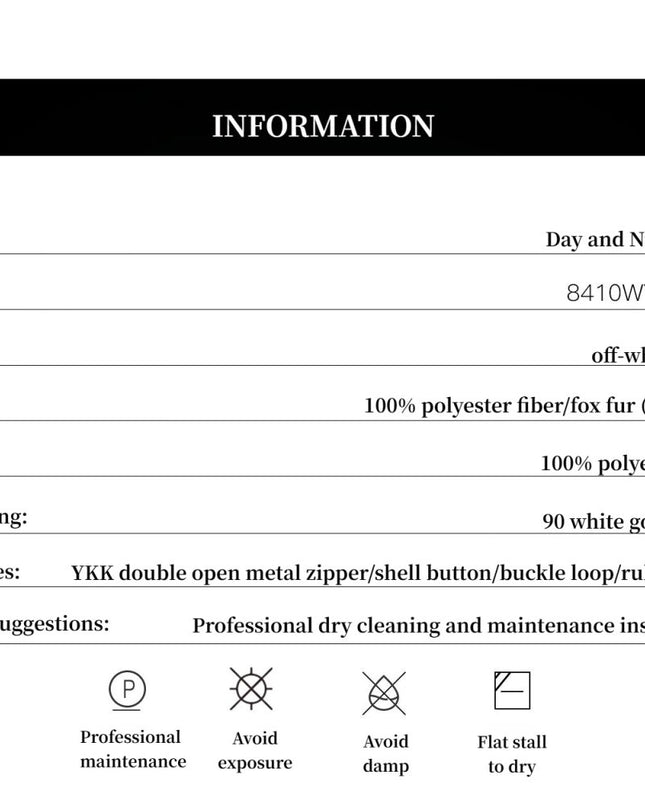 Fireladyfur Women's Detachable Contrasting Fox Fur Collar Down Jacket"Day and Night Rider" - Parka - Firelady Fur