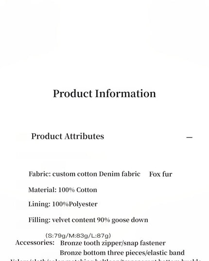 Fireladyfur Women's Fashion Goose Down Parka with Fox Fur Collar“City Cruise” - Parka - Firelady Fur