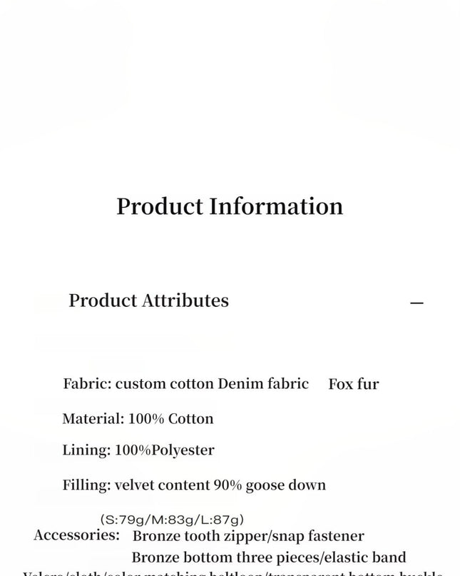 Fireladyfur Women's Fashion Goose Down Parka with Fox Fur Collar“City Cruise” - Parka - Firelady Fur