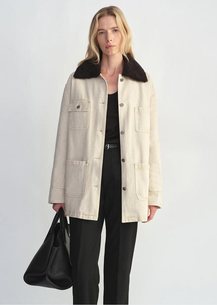 Fireladyfur Women’s Goose Down Detroit Jacket – Merino Wool Collar - Parka - Firelady Fur