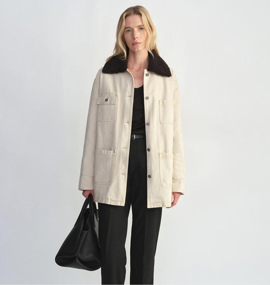 Fireladyfur Women’s Goose Down Detroit Jacket – Merino Wool Collar - Parka - Firelady Fur