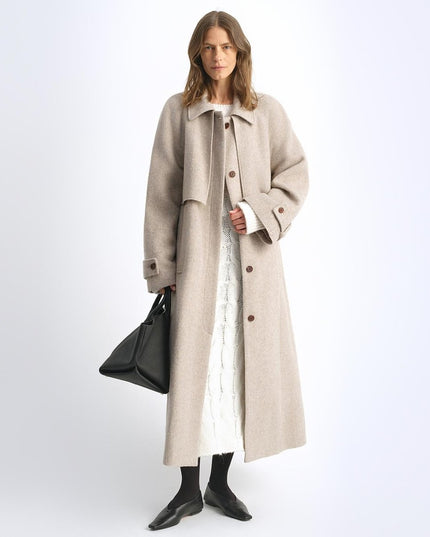 Raglan Wool Coat