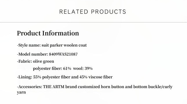 Fireladyfur Wool Tweed Coat with Detachable Fur Collar – Vertical Texture - Parka - Firelady Fur