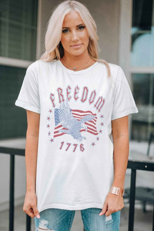FREEDOM 1776 Graphic Tee - Trendsi