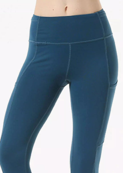 Full Size High - Waisted Active Leggings with Pockets Plus Size - Trendsi