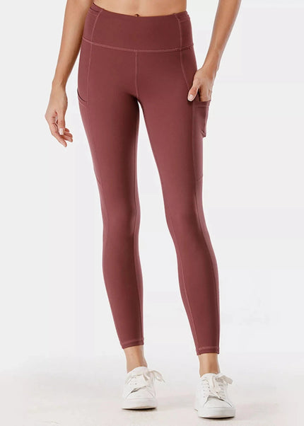 Full Size High - Waisted Active Leggings with Pockets Plus Size - Trendsi