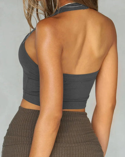 Halter Neck Active Cami - Trendsi